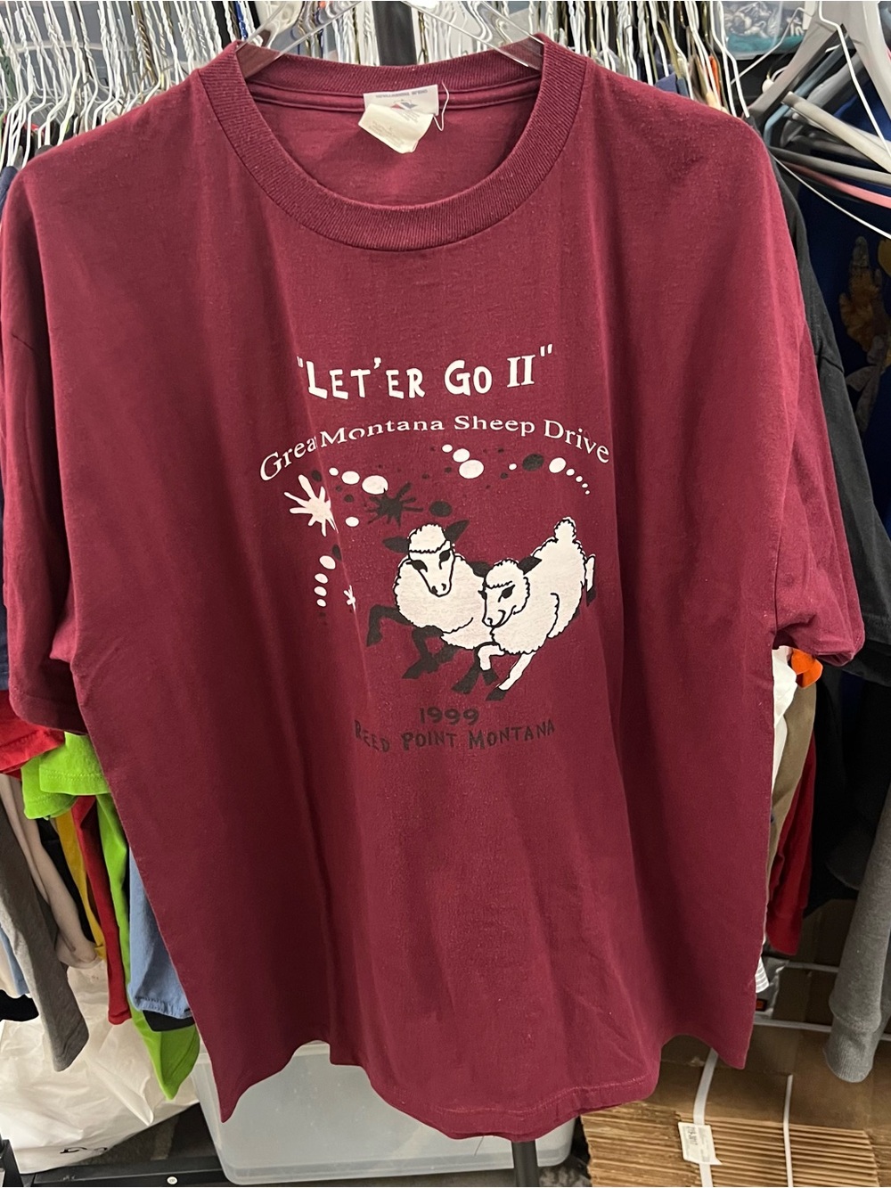 Montana Sheep Lamb Drive T Shirt Nature Xl 1999